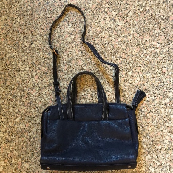 Boden Handbags - Boden Navy Leather Purse